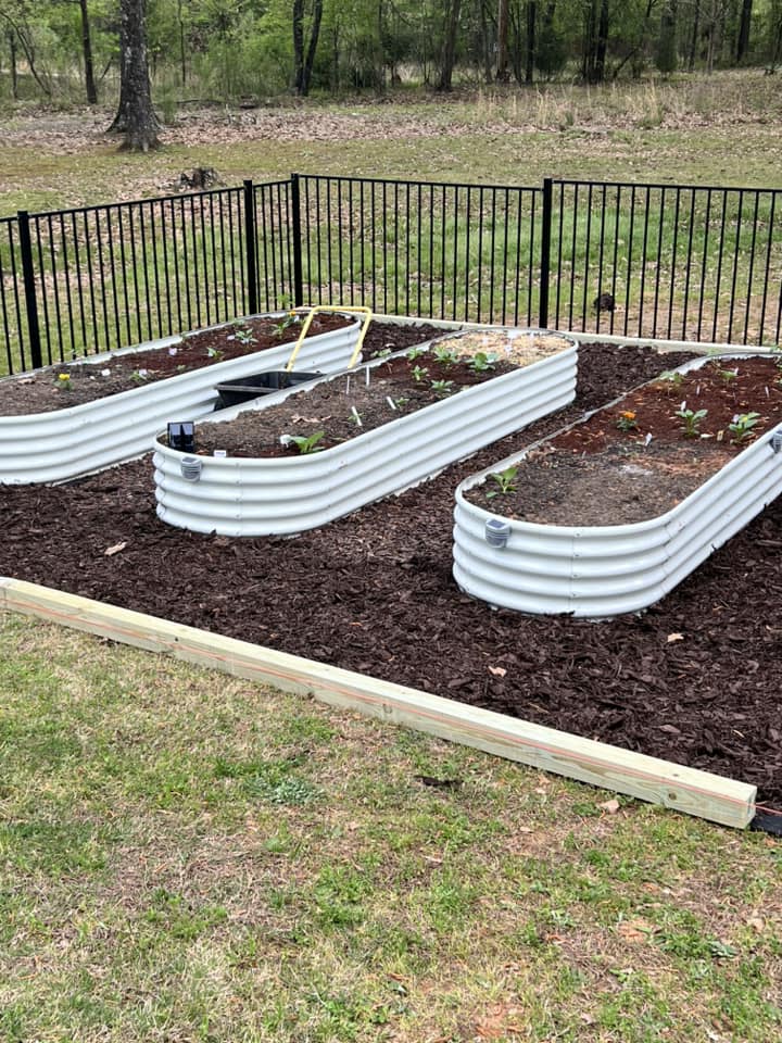 12x3x1.5ft Oval Modular Metal Raised Garden Bed Set (White/Grey)